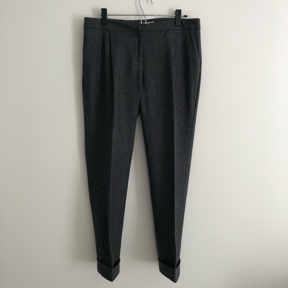 L.K. BENNETT tweed grey melange wool women’s pants